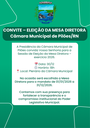 CONVITE – ELEIÇÃO DA MESA DIRETORA - Câmara Municipal de Pilões/RN