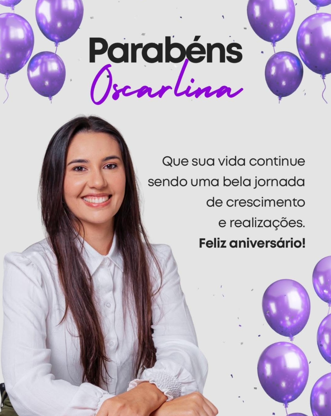Parabéns a Vereadora Oscarlina!