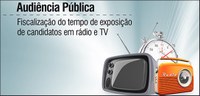 TSE realiza hoje Audiência Pública sobre tempo de candidatos no rádio e na TV.